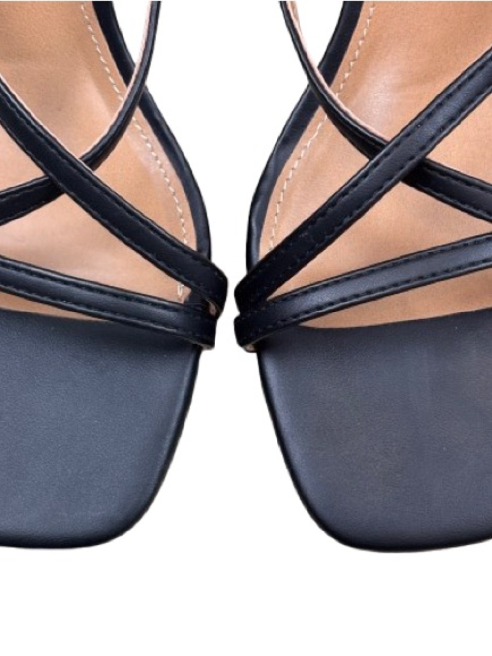 Dolce Vita DV Haze Black Strappy Heels Lace Up 2.75”Block Heel Sandals Sz 8 NEW - Picture 5 of 12